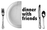 Logo for Donald Margulies' 'Dinner with Friends' (Design by Jeff Kemeter)