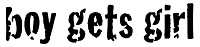 Logo for Rebecca Gilman' 'Boy Gets Girl' (Design by Jeff Kemeter)